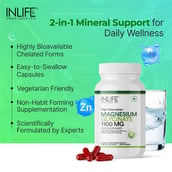 5 - INLIFE Magnesium Glycinate with Zinc Picolinate, Unflavoured 120 capsules