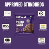 10 - FitFeast Protein Cookie,  40 g  Chocolate Chips (Pack of 6) 