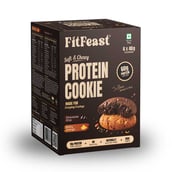 15 - FitFeast Protein Cookie,  40 g  Chocolate Chips (Pack of 6) 