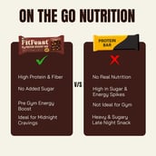 4 - FitFeast Protein Dessert Bar, 6 bar(s) Nutty Brownie