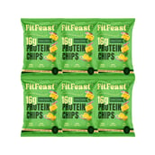 1 - FitFeast Protein Chips, 60 g Cream & Onion (Pack of 6)