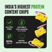 9 - FitFeast Protein Chips, 60 g Cream & Onion (Pack of 6)