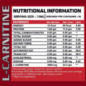 3 - Ripped Up Nutrition Liquid L-Carnitine 3500mg,  450 ml  Green Apple 