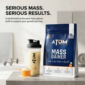 5 - AS-IT-IS Nutrition ATOM PWR Mass Gainer, 2.2 lb Banana