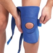 3 - LP Support Knee Support Open Patella (758), Blue Free Size