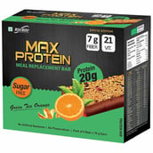 1 - RiteBite Max Protein Meal Replacement Bar, 6 Piece(s)/Pack Green Tea Orange