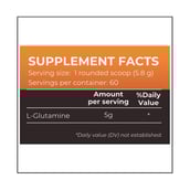 supplement - Nutrition Planet Glutamine,  0.76 lb  Orange 