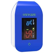 Oxygize Finger Tip Pulse Oximeter with Bluetooth,  Blue 
