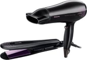 Philips Hair Dryer: HP4935 + Hair Straightener: HP8315 - HP8299/00, Black