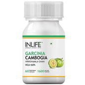 INLIFE Garcinia Cambogia (60% HCA) 1600 mg,  60 capsules 
