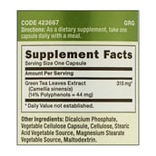 Supplement - GNC Green Tea Extract Veg,  90 capsules  Unflavoured 