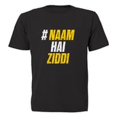 MuscleBlaze Naam&nbsp;Hain&nbsp;Ziddi T-Shirt,  Black  XL 