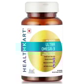 Front - HealthKart Ultra Omega 3 Triple Strength with 425 EPA 325 DHA OP,  90 capsules 