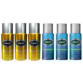 Brut Deo Yellow Body Spray Combo of 6,  200 ml  for Men 