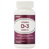 GNC Vitamin D3 (2000 IU),  180 tablet(s) 