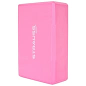 1 - Strauss Yoga Block,  Pink  23x15x7 cm 