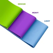 3 - Strauss Yoga Resistance Bands (Pack of 3),  Assorted  Medium Heavy and Light 