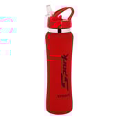 2 - Strauss Spark Stainless Steel Bottle,  Rubber Finish Red  750 ml 