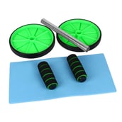 3 - Strauss Double Exercise Wheel,  Green  560 g 