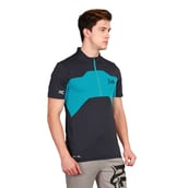 7 - Rocclo T Shirt-5056, Navy & Sky Blue Large