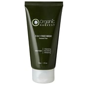 Organic Harvest 3 in 1 Face Wash (Paraben Free),  50 g  for All Skin Types 
