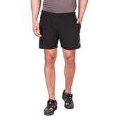 3 - Fitinc N S Lycra Shorts with Both Side Safety Zippered Pockets,  Medium  Black 