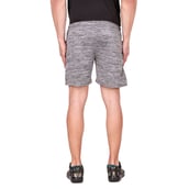 2 - Fitinc Melange Shorts with Both Side Safety Zippered Pockets,  XL  Gray 