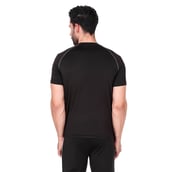 2 - Fitinc Round Neck Gym T Shirt,  Black  Small 