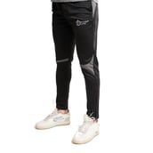 4 - Fitup Life Solid Men Track Pants with Grey Strip,  Black  Medium 