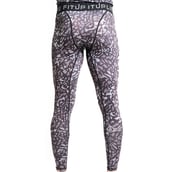 1 - Fitup Life Geometric Print Men Tights Compression, Multicolor XL
