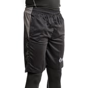2 - Fitup Life Solid Men Shorts,  Small  Black with Grey 