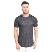 1 - Aesthetic Bodies Body Fit Curved Hem Tee,  Black  XS 