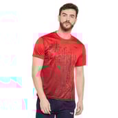 1 - Masch Mens Regular Fit Polyester Active T Shirt (MSTS1017 HSP BDR),  Red  XXL 