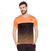 2 - Masch Mens Regular Fit Polyester Active T Shirt (MSTS1017 HSP FDO),  Fluorescent Orange  XL 