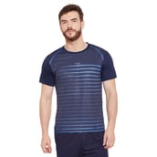 3 - Masch Mens Regular Fit Polyester Active T Shirt (MSTS1017 HSP FLNB),  Navy Blue  XXL 
