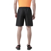 2 - Masch Mens Regular Fit Polyester Shorts (MSSH 0619 CS 3STRICLR BGW),  Large  Black Grey and White 