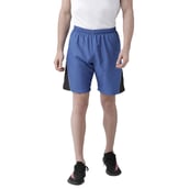 3 - Masch Mens Regular Fit Polyester Shorts (MSSH 0619 CS ST RBBLK),  Large  Royal Blue 
