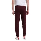 4 - Masch Mens Regular Fit Polyester Cotton Joggers (MSTP 1218 CS S2P1HLF CTNMRNW),  Maroon  Small 