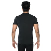 2 - DK Active Wear Half Sleeve Gym T Shirt (Beast Mode),  Black and Yellow  Small 