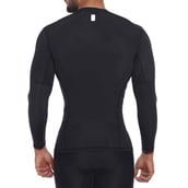 1 - SportSoul Nylon Compression Skin Tight Full Sleeve Gym Tshirt (with Waterproof Carry Pouch), Black Small
