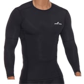 SportSoul Nylon Compression Skin Tight Full Sleeve Gym Tshirt (with Waterproof Carry Pouch),  Black  XL 