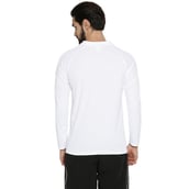 1 - Campus Sutra Graphic Print Men Polo Neck T Shirt,  White  XL 