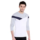 2 - Campus Sutra Solid Men Round or Crew T Shirt,  White  Small 