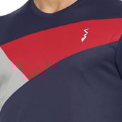 4 - Campus Sutra Solid Men Round or Crew T Shirt,  Blue  Large 