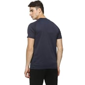 1 - Campus Sutra Graphic Print Men Round or Crew T Shirt, Blue Small