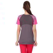 3 - Vector X Women's Round Neck T Shirt (VTDF 006),  Grey  Large 