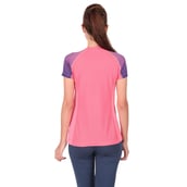 3 - Vector X Women's Round Neck T Shirt (VTDF 006),  Pink  Large 