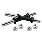 5 - Body Maxx New 10 KG Steel Weight Plate Home Gym Set + 14 Dumbbell Rod + 3 FT CURL Rod + 5 FT Plain Rod (20 MM) + Skipping Rope