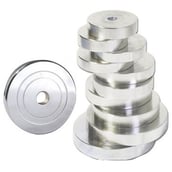 6 - Body Maxx New 10 KG Steel Weight Plate Home Gym Set + 14 Dumbbell Rod + 3 FT CURL Rod + 5 FT Plain Rod (20 MM) + Skipping Rope