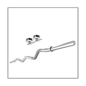 4 - Body Maxx New 10 KG Steel Weight Plate Home Gym Set + 14 Dumbbell Rod + 3 FT CURL Rod + 5 FT Plain Rod (20 MM) + Skipping Rope